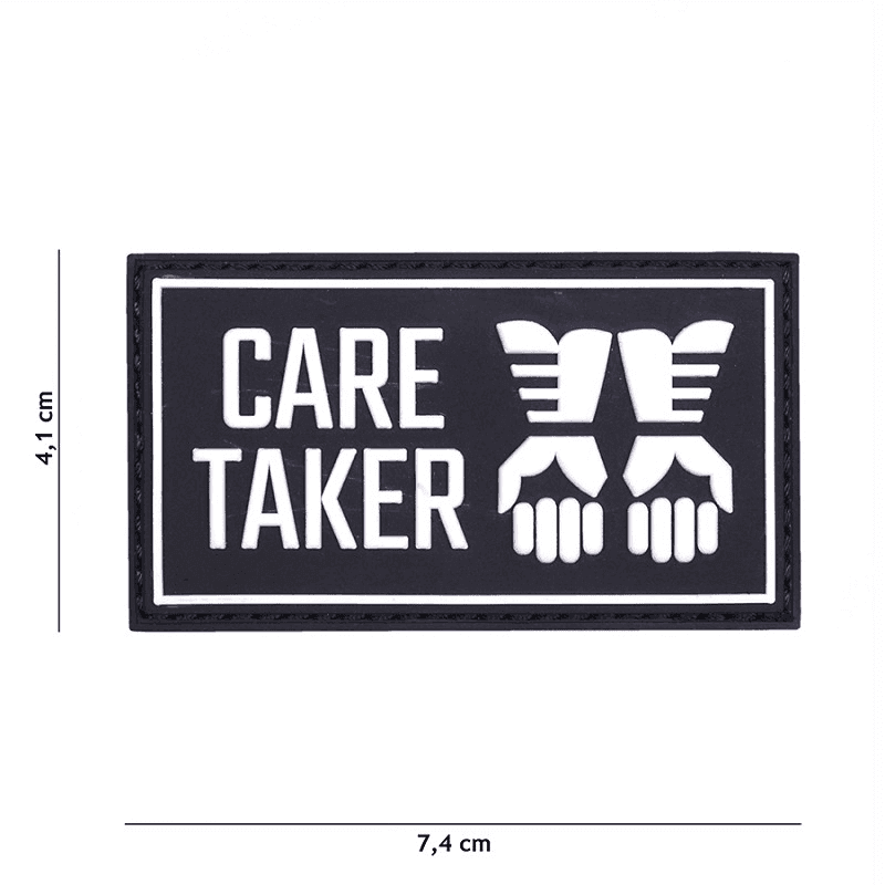 101 INC PVC Patch - Care Taker (Color: Black)