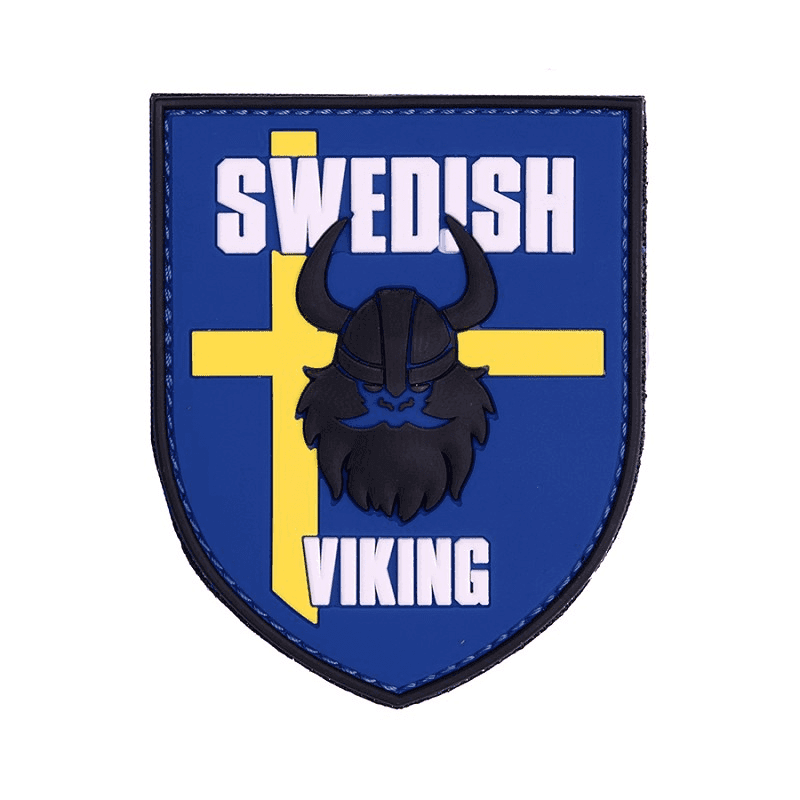 101 INC PVC Patch - Swedish Viking (Color: Blue)