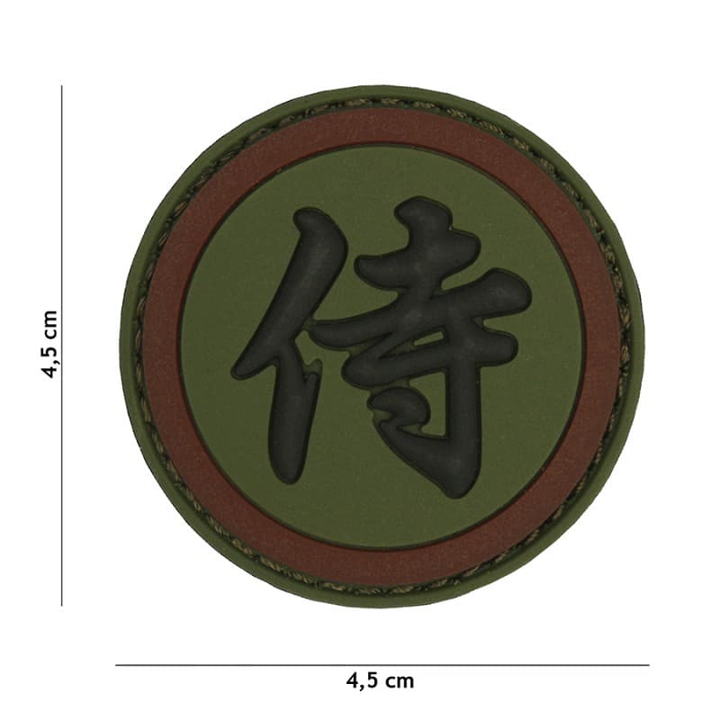 101 INC PVC Patch - Samurai (Color: Green/Brown)