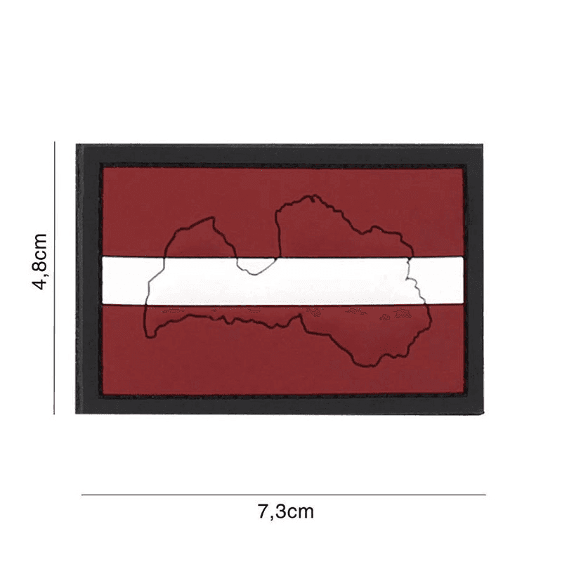 101 INC PVC Patch - Flag of Latvia 2.0