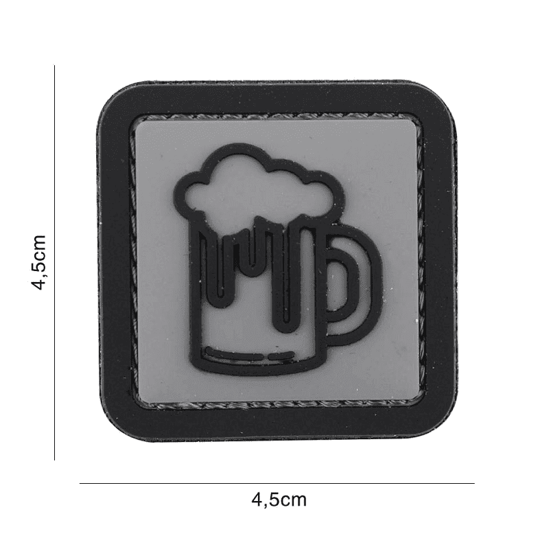101 INC PVC Patch - Beer (Color: Grey)
