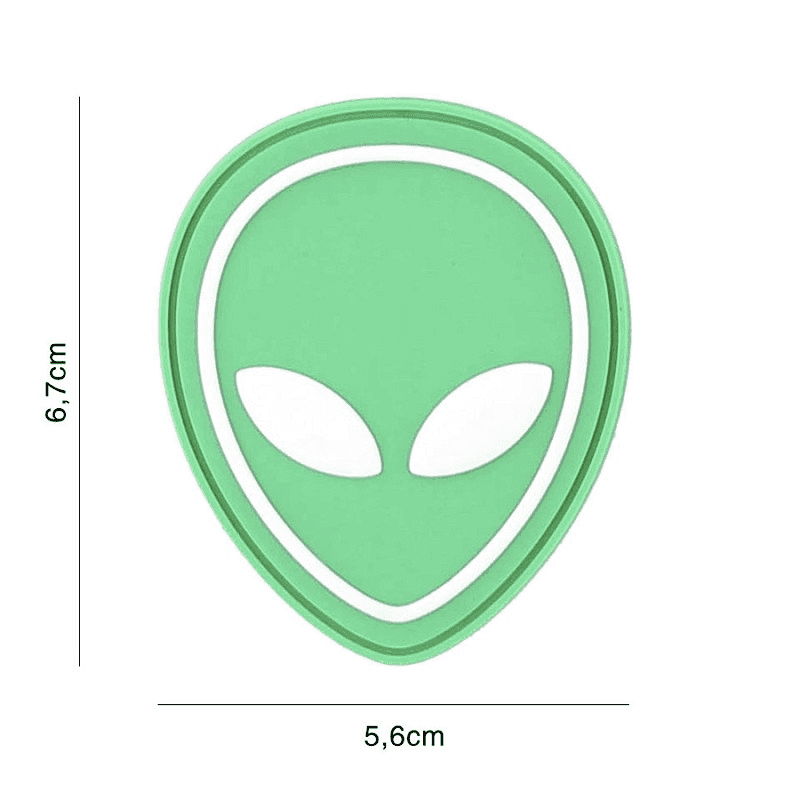 101 INC PVC Patch - Alien (Color: Blue)