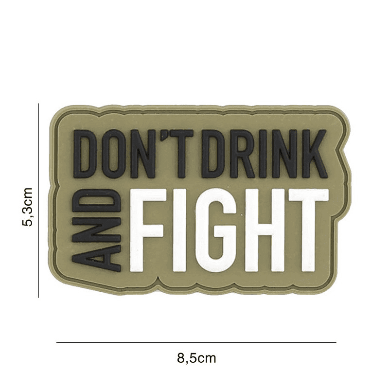 101 INC PVC Patch - Don't Drink (Color: Black/Orange)