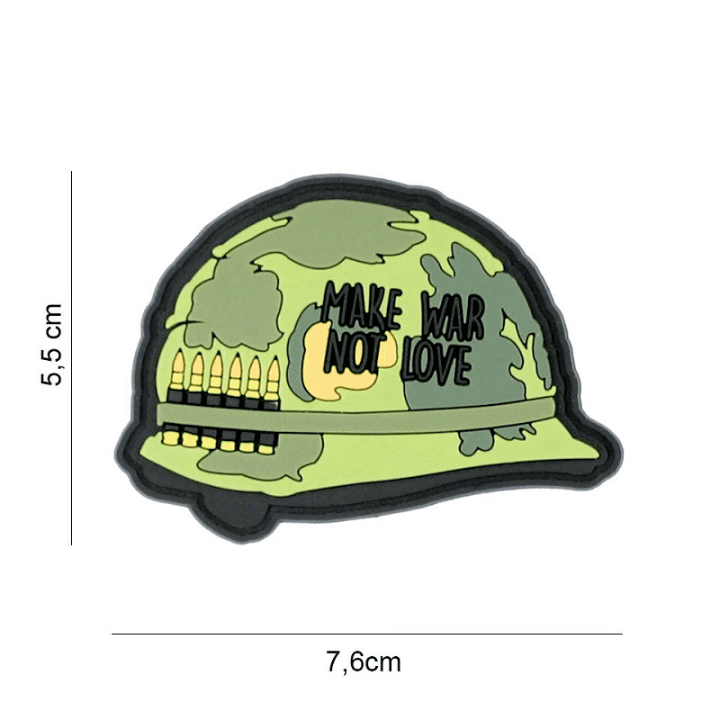 101 INC PVC Patch - Make war not love