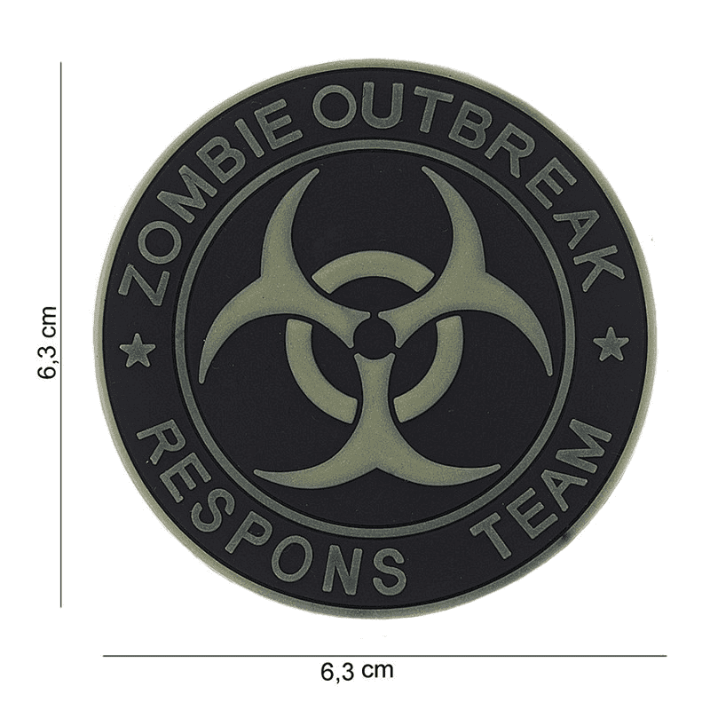101 INC PVC Patch - Zombie Outbreak Respons Team (Color: Glown in the Dark)
