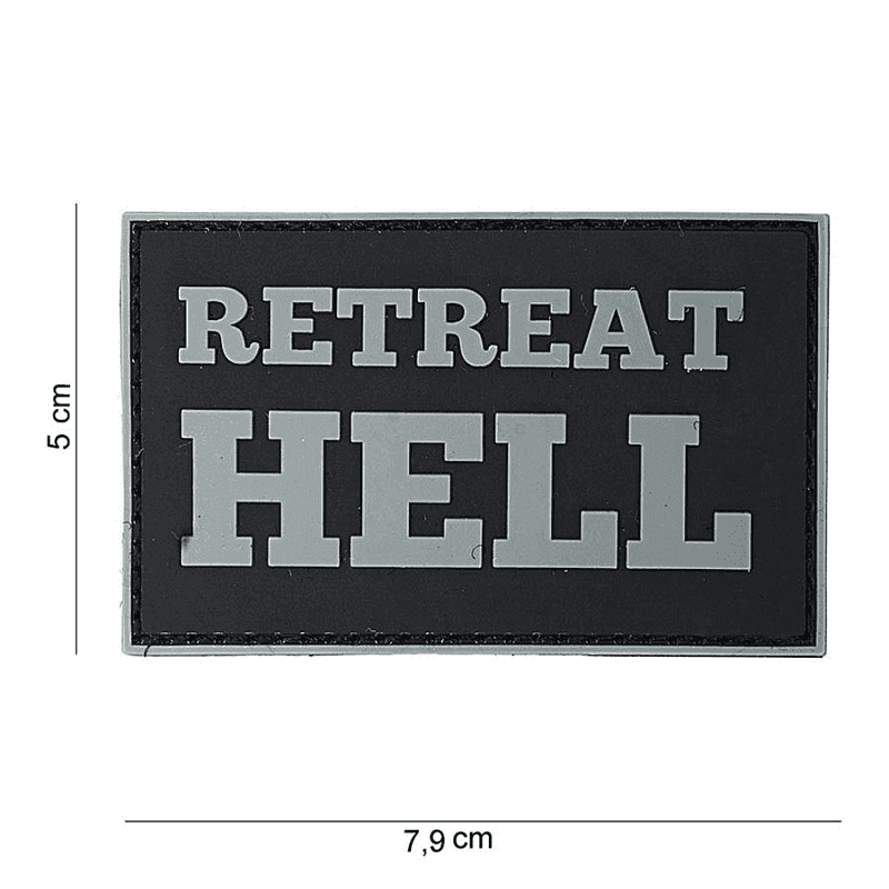 101 INC PVC Patch - Retreat Hell (Color: Green)