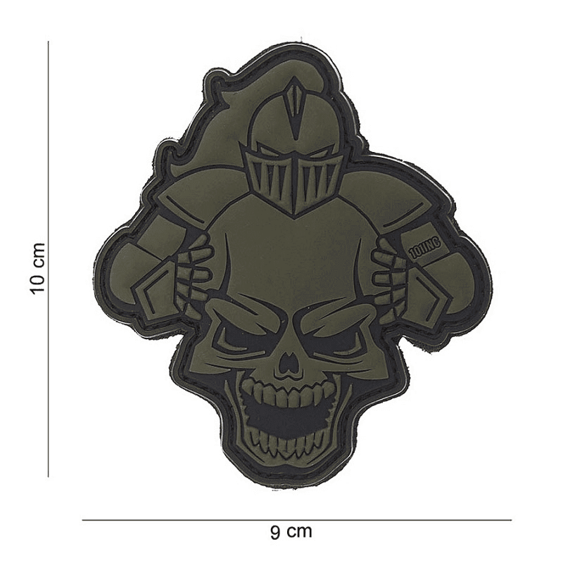 101 INC PVC Patch - Knight (Color: Green)
