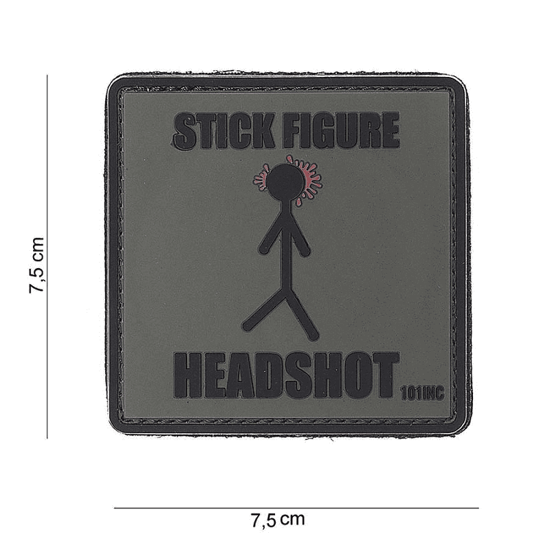 101 INC PVC Patch - Stick Figure