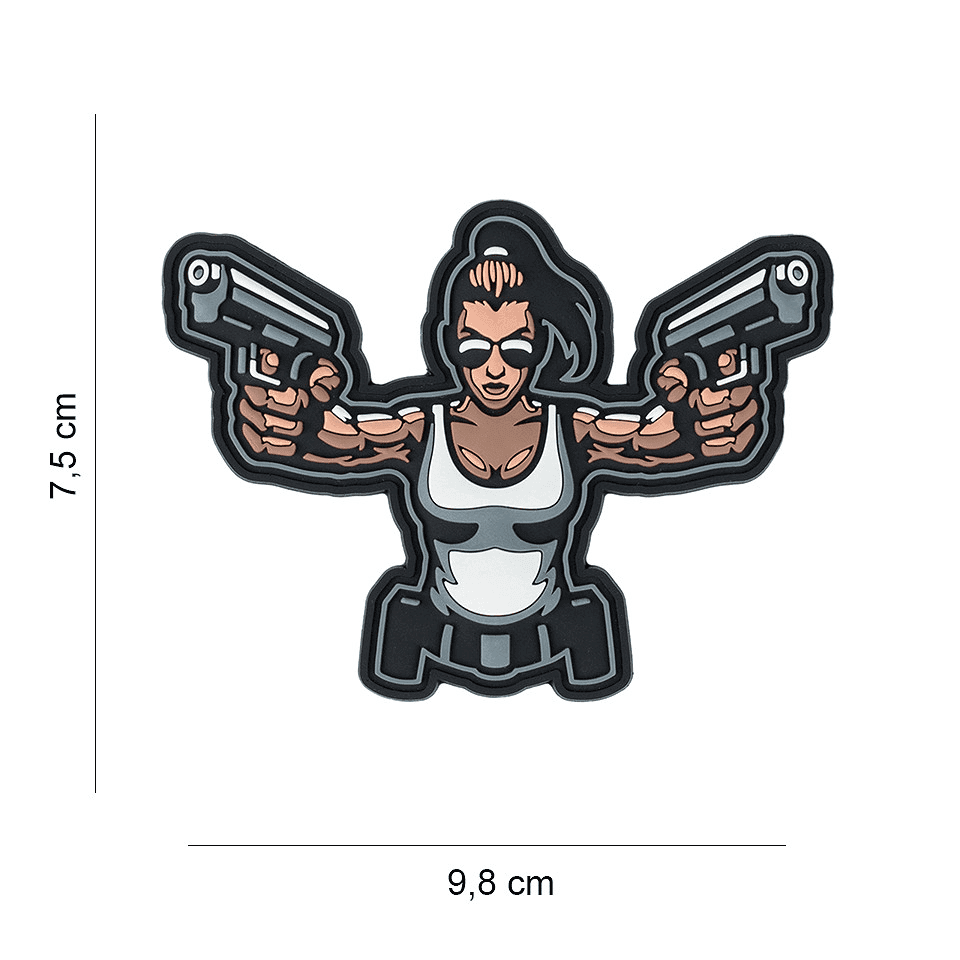 101 INC PVC Patch - Gun Girl