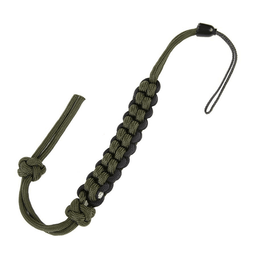 101 INC Knife Kevlar Cord - #4 (Color: Black/Green)