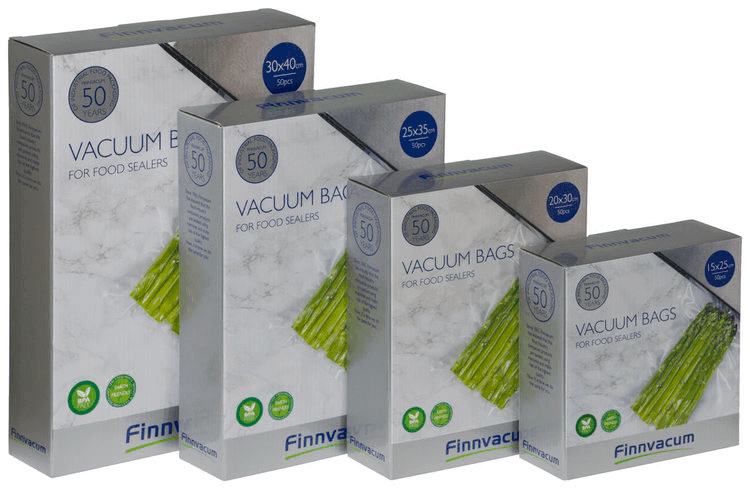 Finnvacum Vacuum Bags Embossedr 140 MY 50pcs (Size: 15x25 cm)