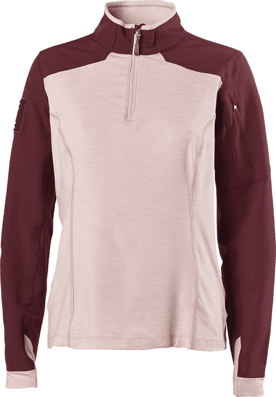 5.11 Tactical Women's Rapid Half Zip (Color: Blush, Size: Large)