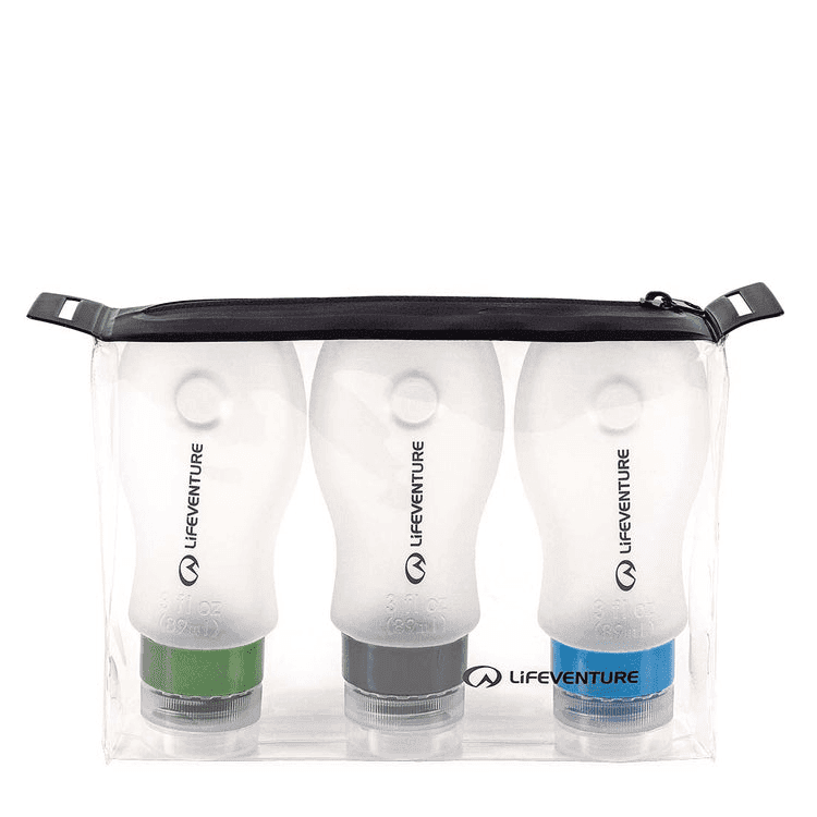 Lifeventure Silicone Bottle Set 3x89ml