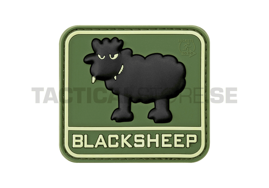 JTG Black Sheep PVC Patch (Color: Glow in the Dark)