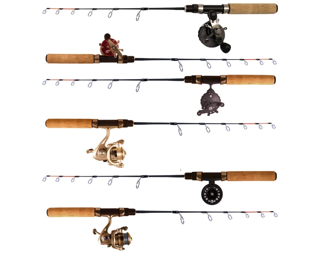 Fibe Premium Isfiske Combo Flat med T100 Haspel 56cm (Stiffness: Soft)
