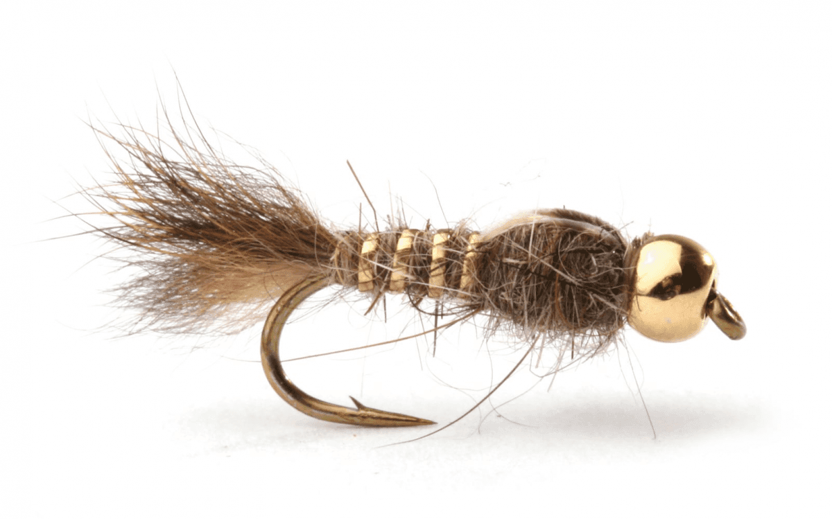 Umpqua Nymph Gold Bead Hares Ear (Size: 14)