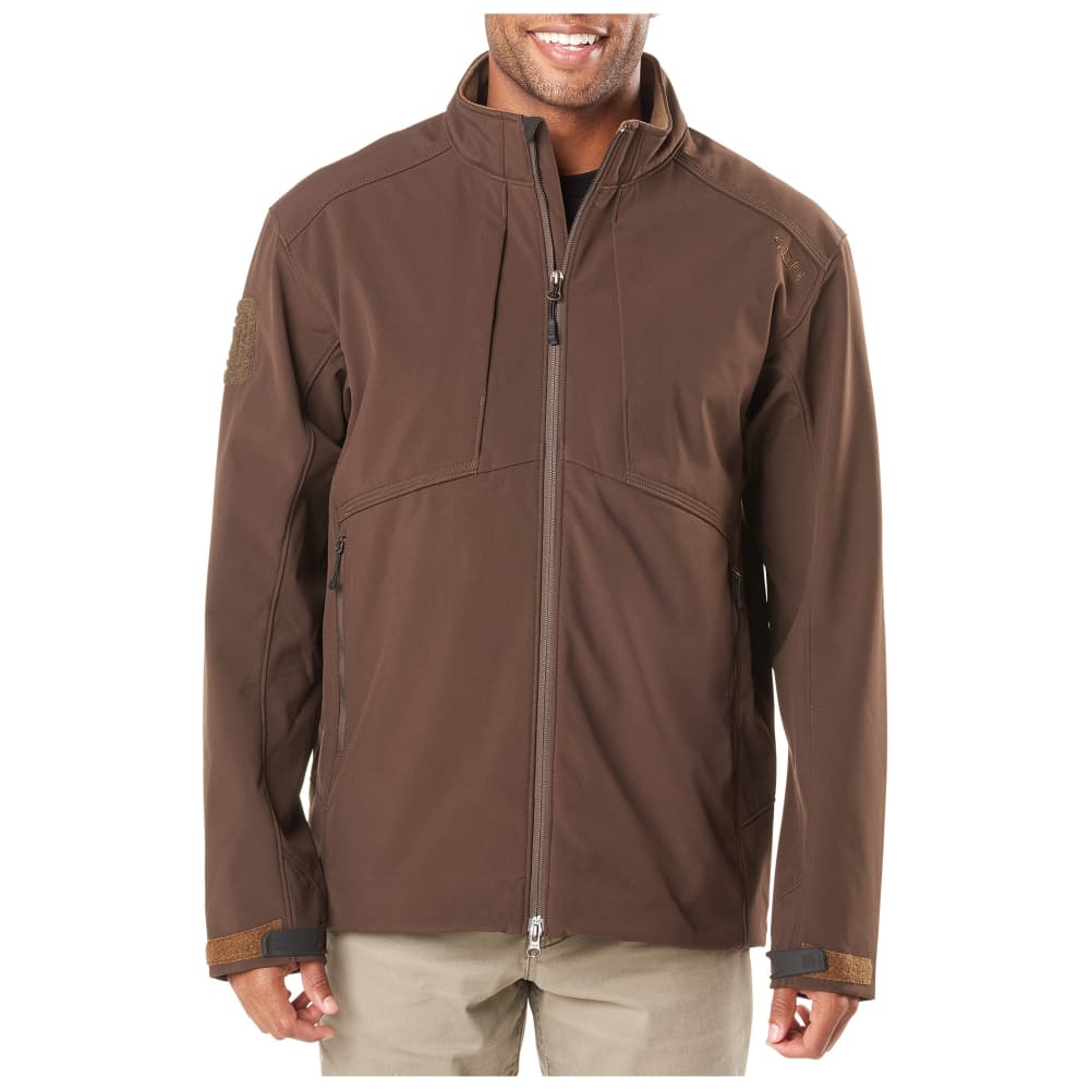 5.11 Tactical Sierra Softshell Men's (Color: Burnt, Size: Small)