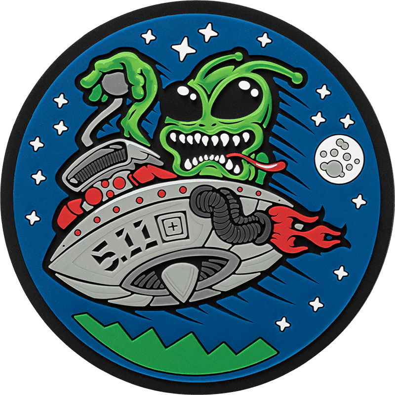5.11 Tactical Hotrod Alien Patch (Color: Multi)