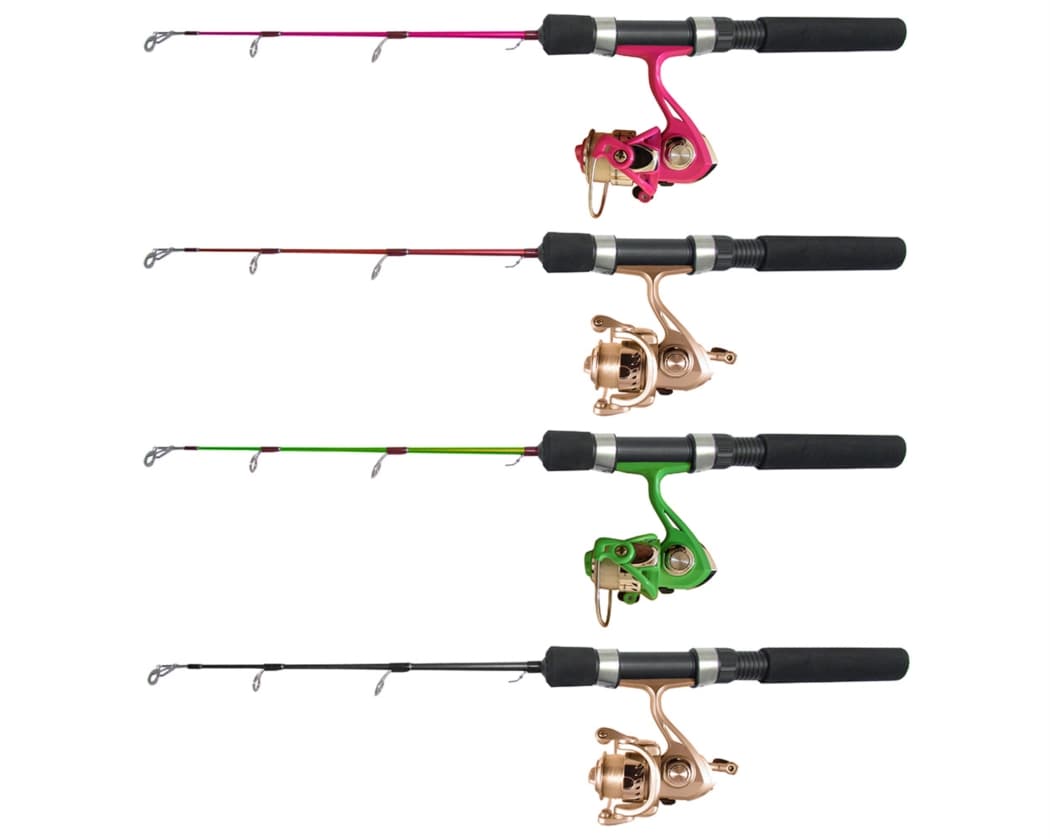 Fibe Isfiske Set Haspel 47cm (Color: Pink)