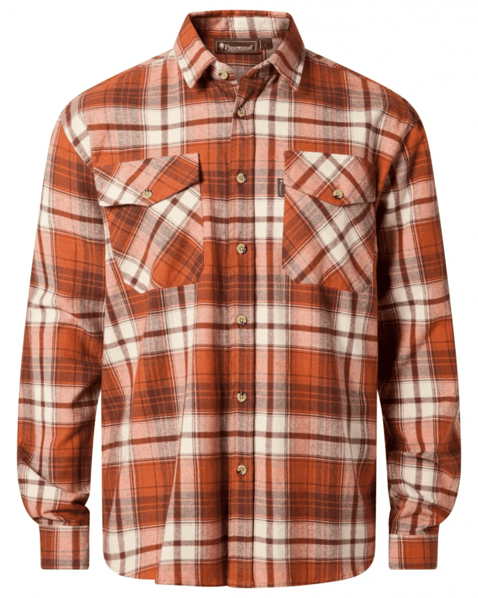 Pinewood Shirt Härjedalen 9026 (Color: Red, Size: 2XL)