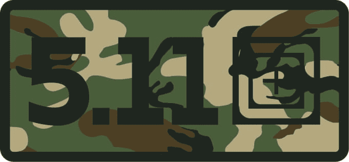 5.11 Tactical Woodland Camo Patch
