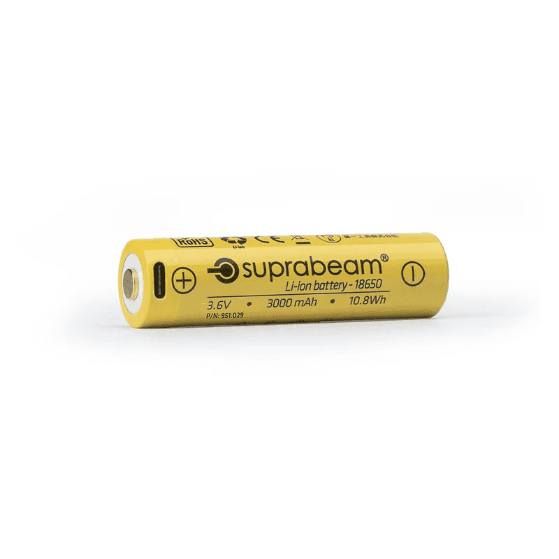 Suprabeam 18650 3000mAh Li-Ion Battery USB-C