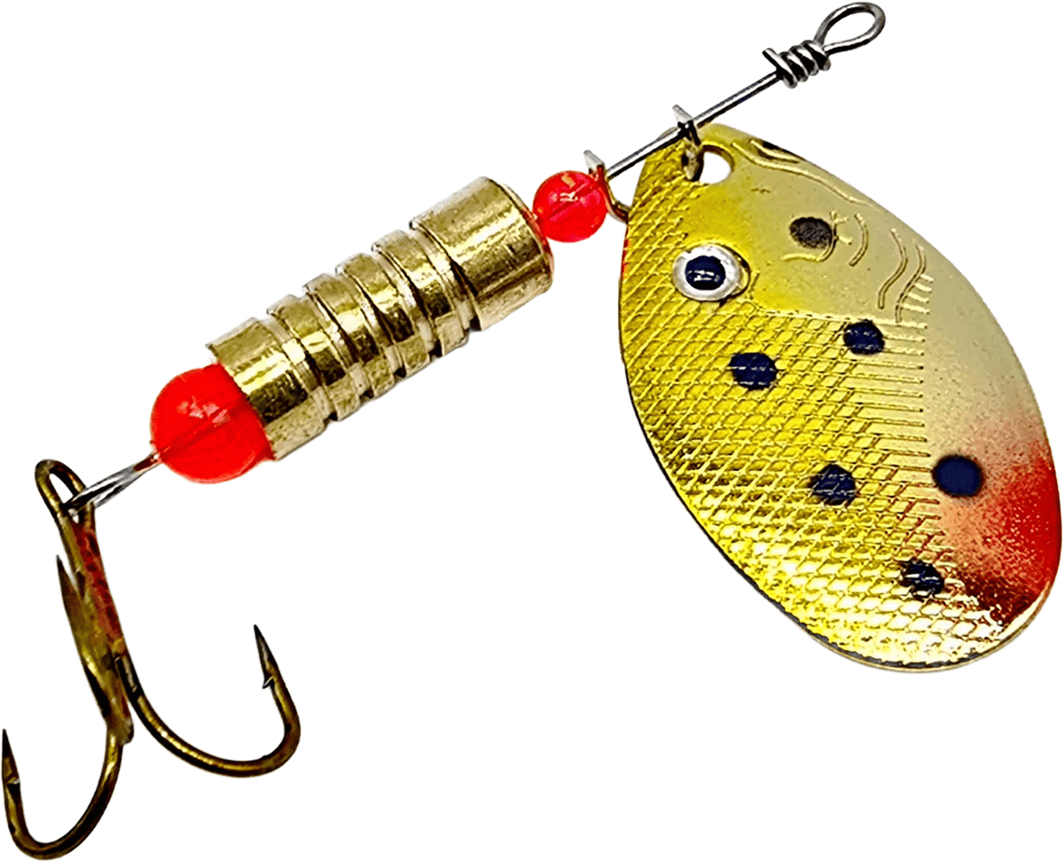 Abu Garcia Spinner 9g (Color: Spotted Gold / Red)