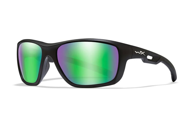 WileyX ASPECT Pol Emerald Mirror Matte Black Frame