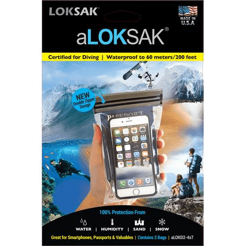 Aloksak XL Smartphone Passport 2pcs