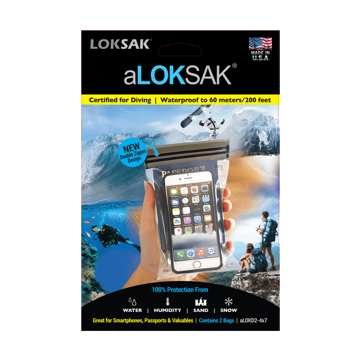 Aloksak XL Smartphone 2pcs
