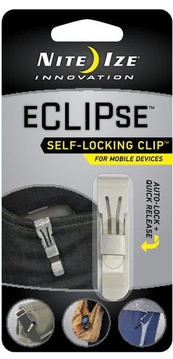 Nite Ize eCLIPse Self-Locking Clip (Color: Silver)