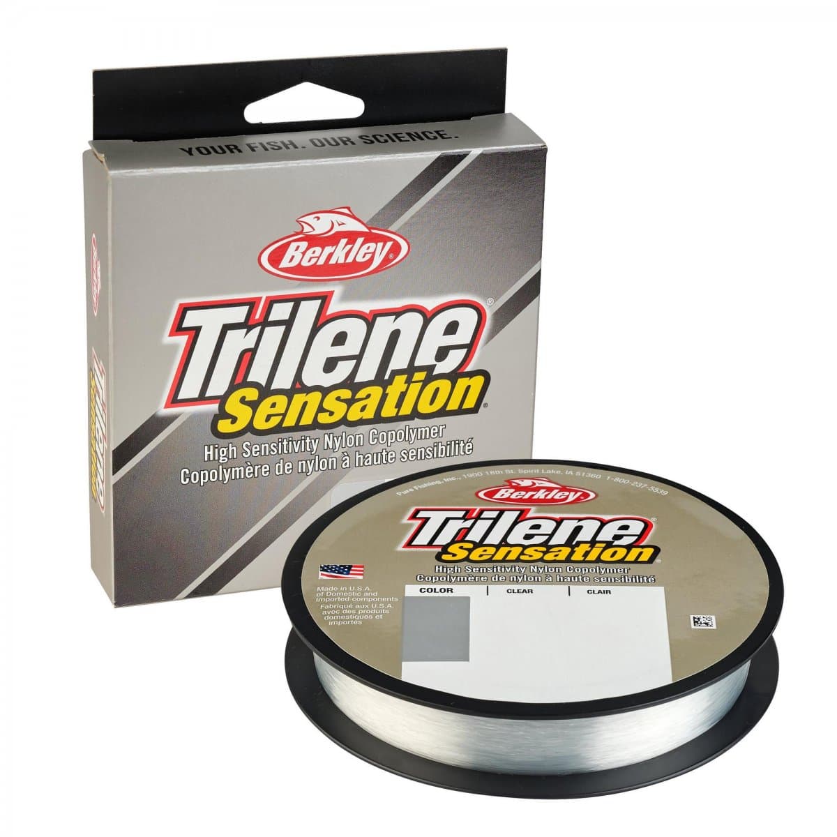 Berkley Trilene Sensation Monofilament 300m (Diameter & Breaking Strenght: 0,24mm / 5,1kg)