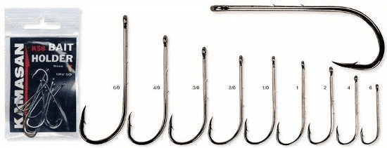 Kamasan Baitholder Hook Barbed (Size: 1/0 - 7Pack)