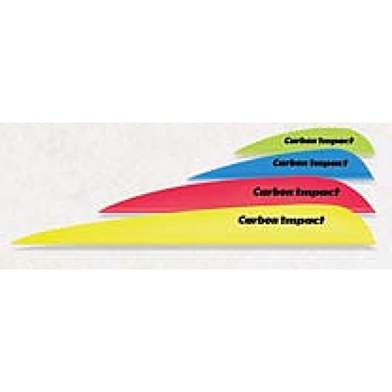 Carbon Impact Fins 5" 9 pack (Color: White)