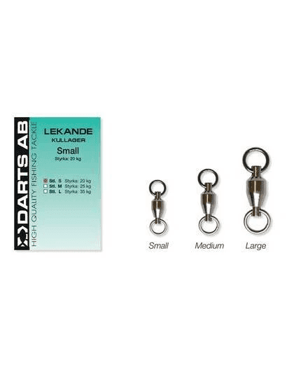 Darts Swivel Ballbering Swivel (Size & Amount: Large 3 Pcs)