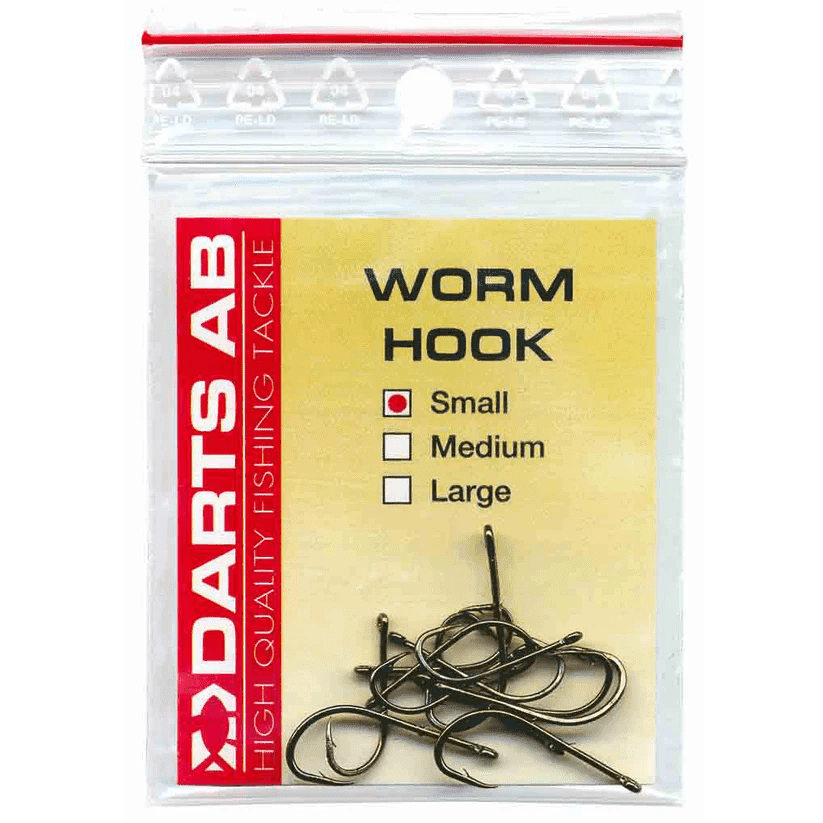 Darts Worm Hook (Size: Small 8,10,12 3pcs of eatch size)