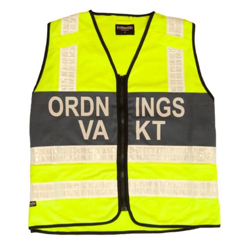 Protector Reflexväst Ordningsvakt (Size: Large)