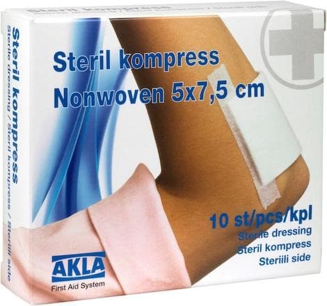 Akla Sterile Compress 50x75mm 10pcs