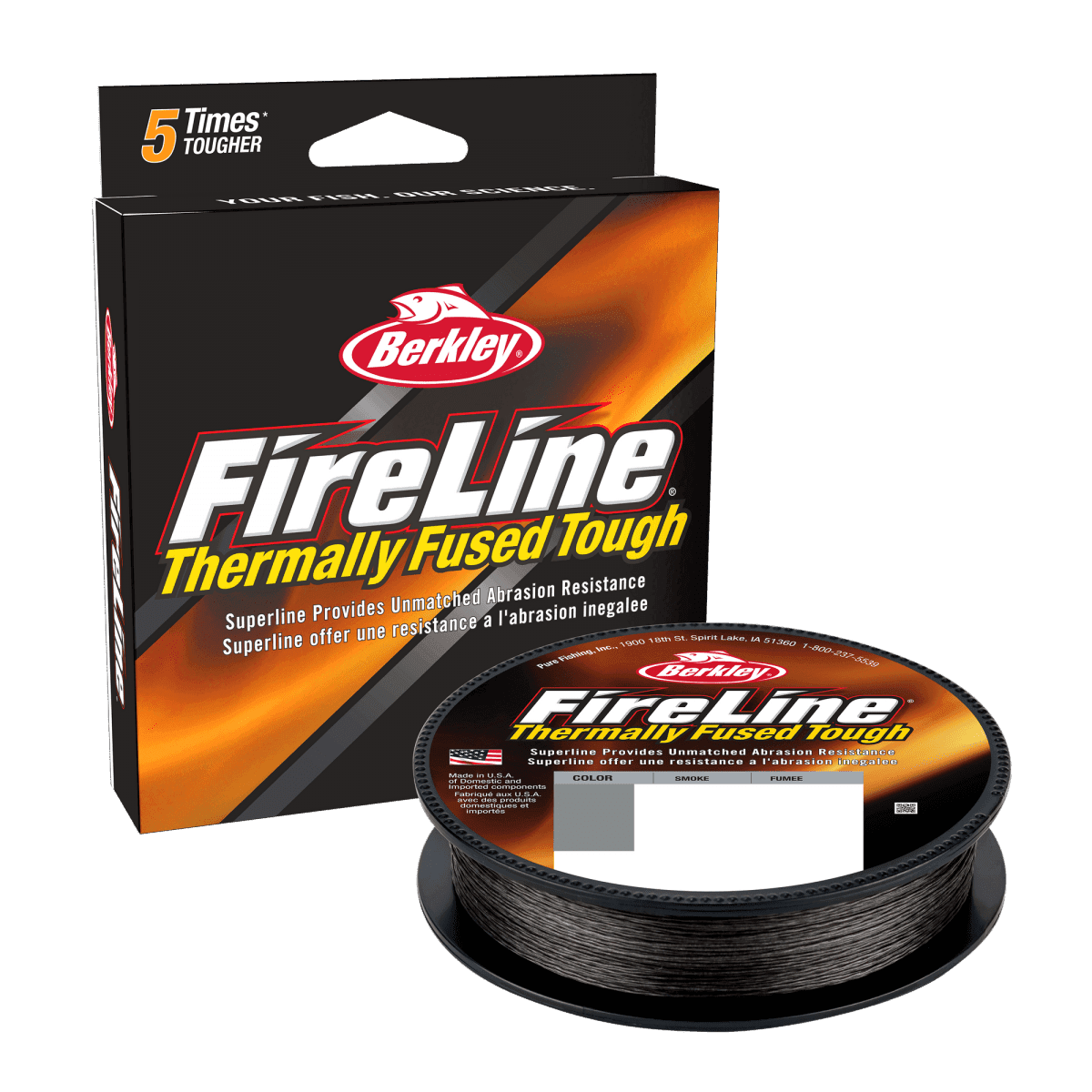 Berkley FireLine Fused Original 150m Smoke (Size & Breaking Strength: 0,12mm / 7,2kg)