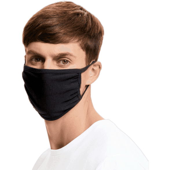 Fruit of the Loom Face Mask 3-ply - Black