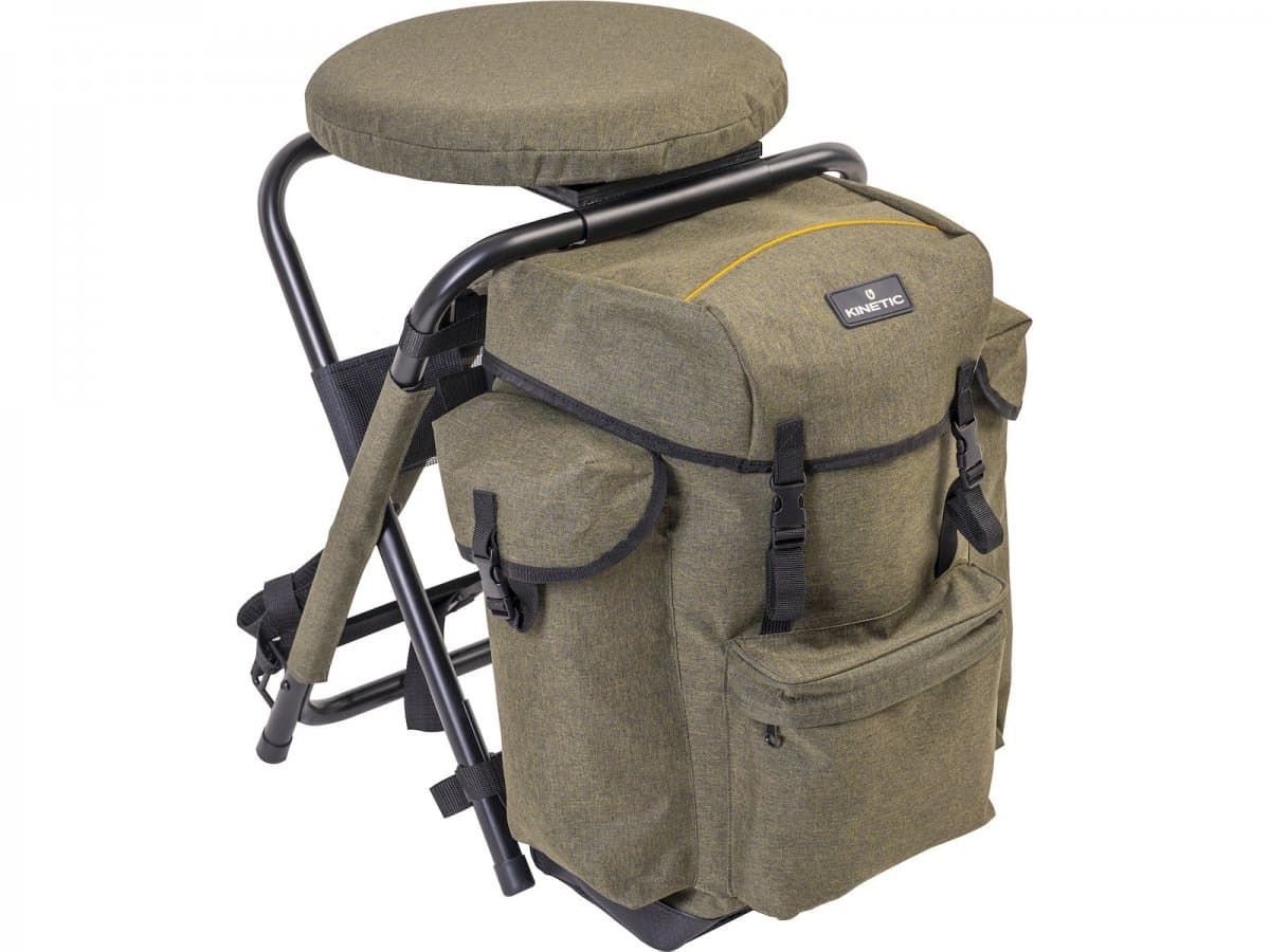 Kinetic Backpack Chair Premium 360 55L (Color: Olive Melange / Orange)