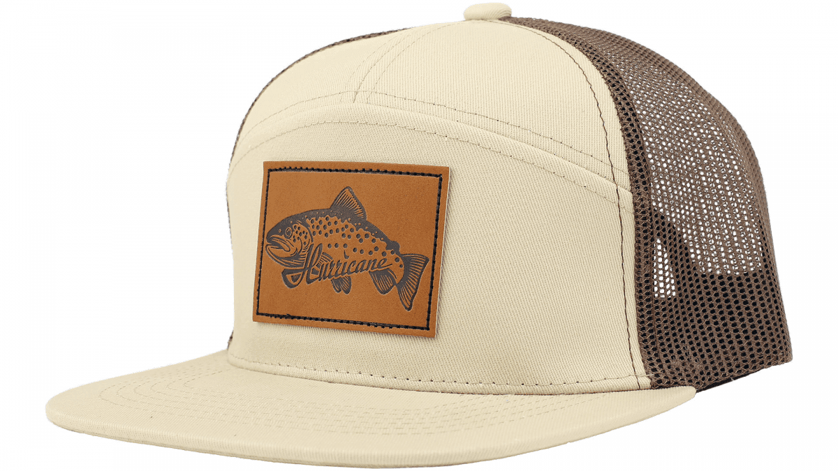 Wiggler Hurricane Cap Tan "Trout" Snapback