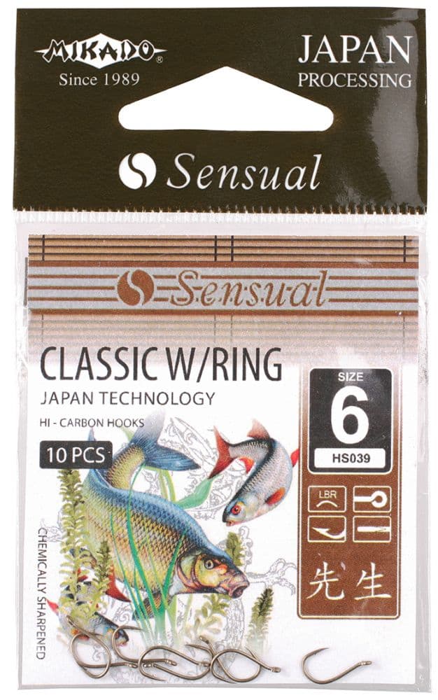 Mikado Classic Corn Hook With Ring Loop 10 Pack (Size: 8)