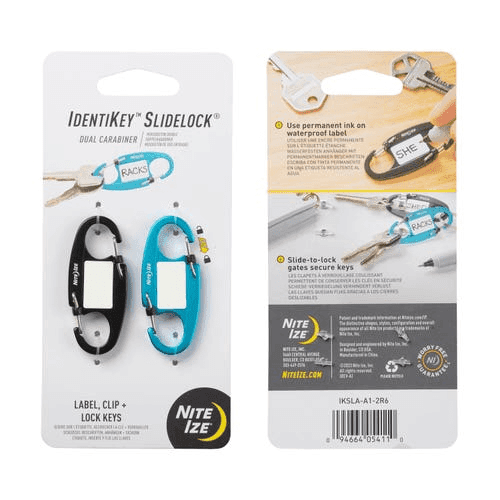 Nite Ize IdentiKey Slidelock Dual Carabiner 2pcs