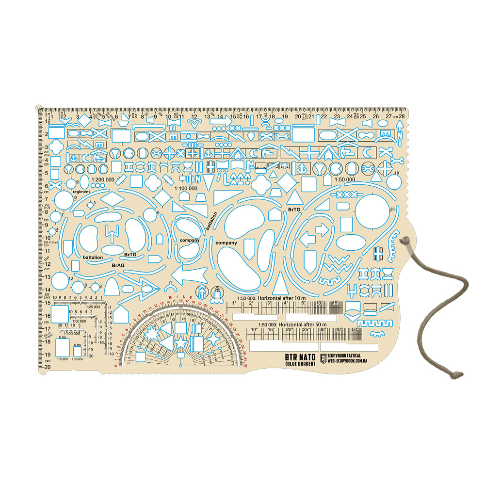 M-Tac Ecopybook Big Tactical Ruler Nato Blue