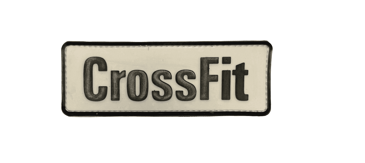 Crossfit PVC Patch Small - White/Black