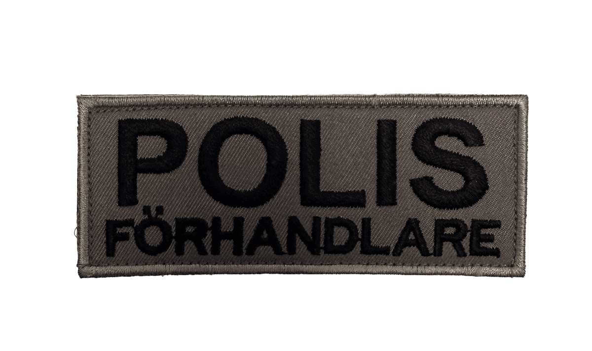 Patch Polis Förhandlare - Small (Color: Grey)