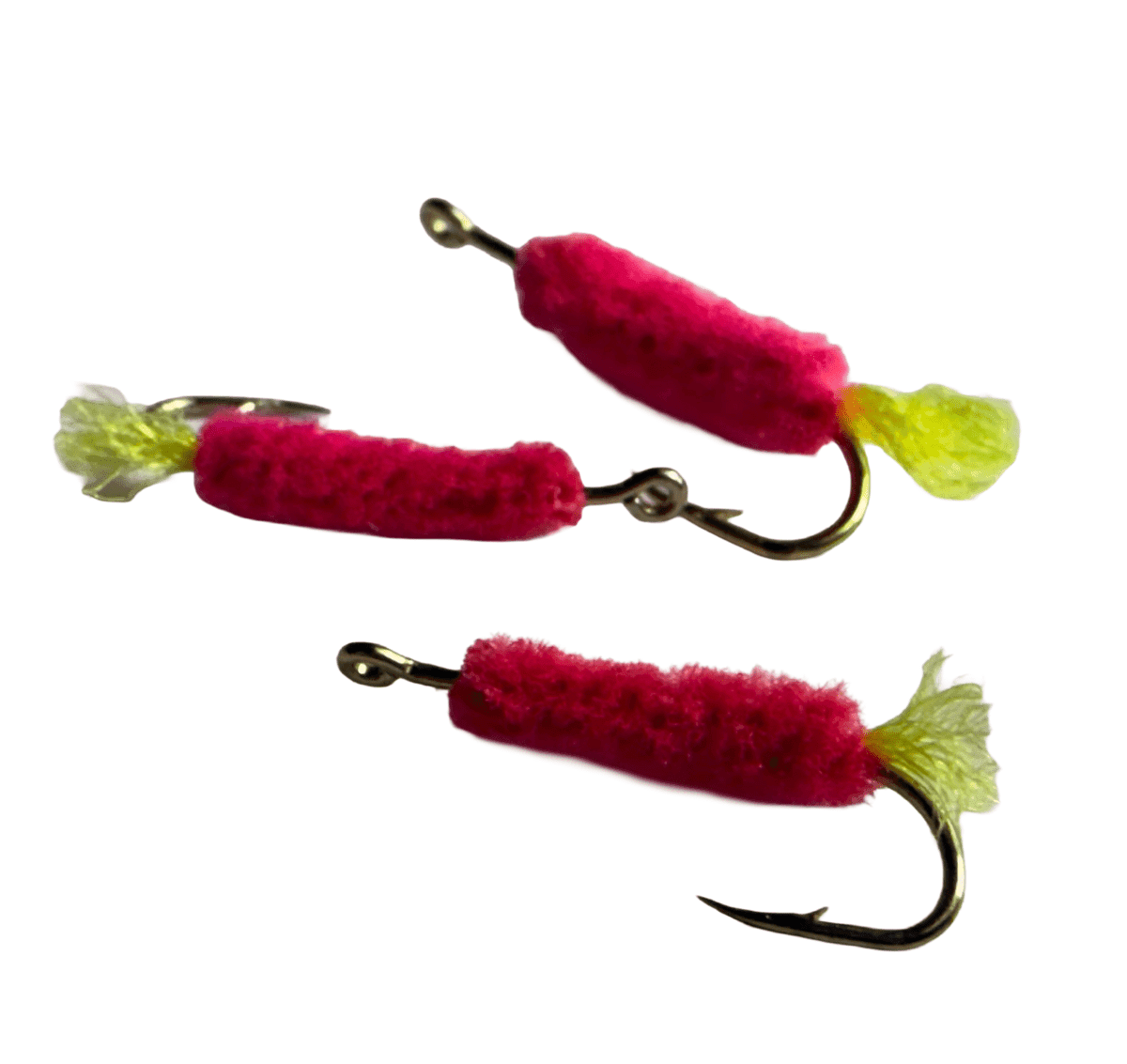 Chenille Shrimp Long Shank #8 3 Pack (Color: Orange)