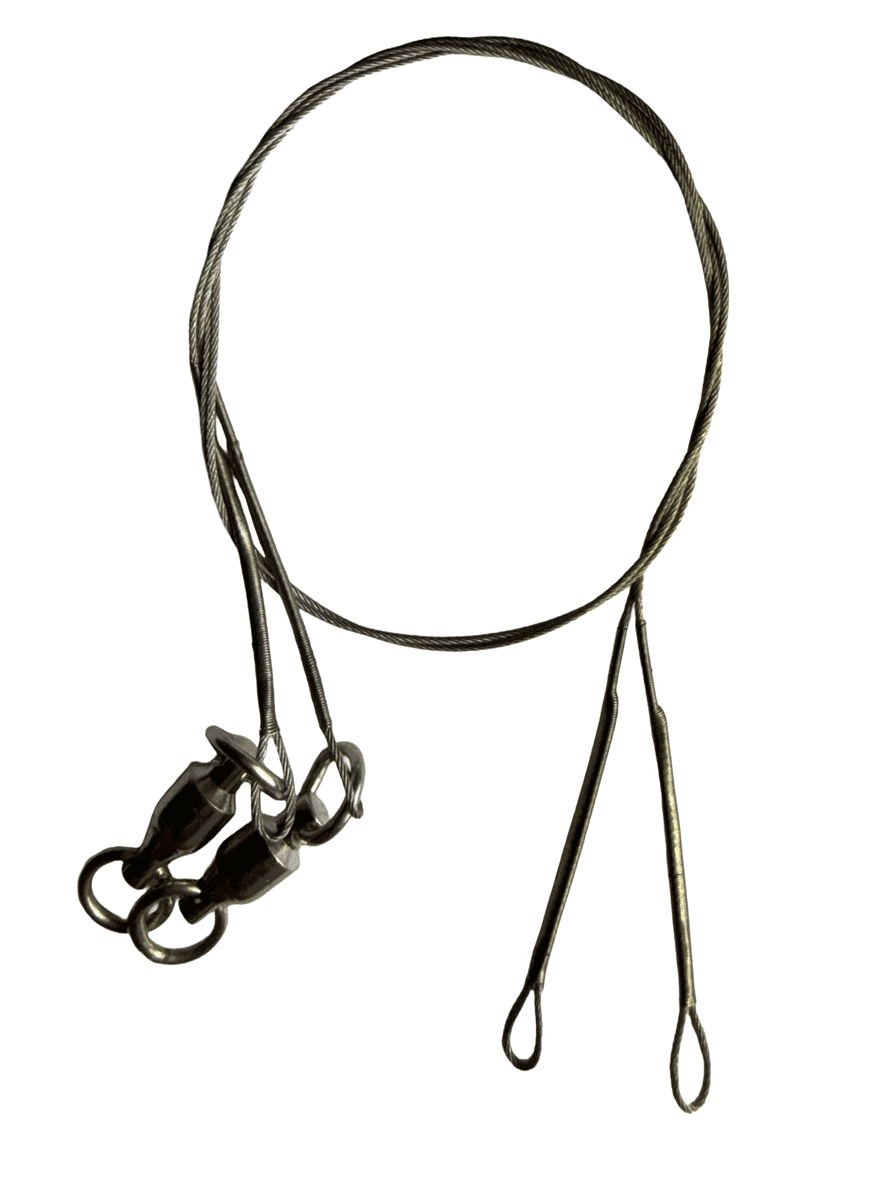 Rapala Terminal Tackle 7x19-Trådig Stålvajer med Kulager Lekande 2pack 23cm/23kg
