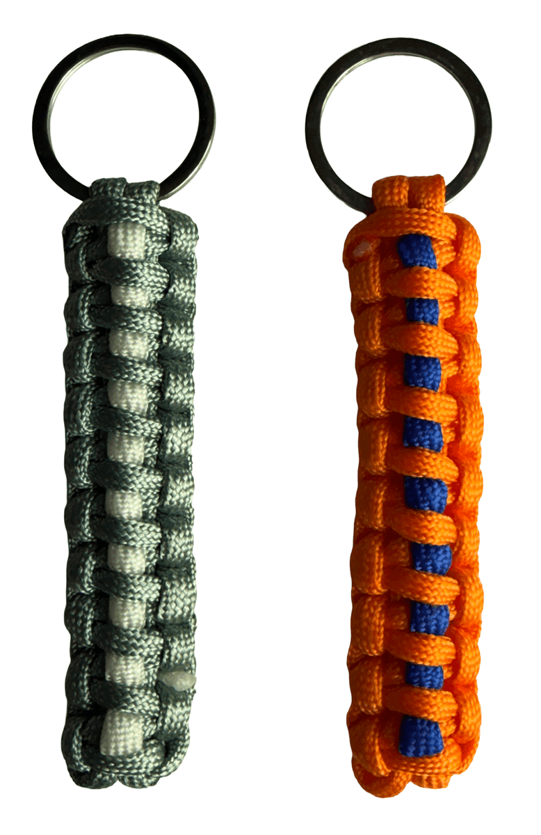 HLTD Keyring with Paracord (Color: White)